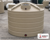 Enduraplas 3100 Gallon Beige Vertical Water Storage Tank. Polyethylene; Beige; dimensions 103.0in H x 100.0in W x 100.0in L; 375.0 lb empty; 1.1 specific gravity rating; fittings: 1 Inlet , 1 Outlet , 1 Manway / Lid; max temp 120 deg  F / 48 deg  C; 10 Year Warranty with Activation. Manufacturer part number TLV03100BE. Sold by OneSource Plastics (https://www.onesourceplastics.com).