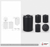 Enduraplas 5200 Gallon Black Vertical Water Storage Tank