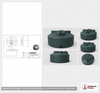 Norwesco 1525 Gallon Dark Green Vertical Water Storage Tank