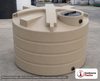 Enduraplas 1350 Gallon Beige Vertical Water Storage Tank. Polyethylene; Beige; 71" H x 85" W x 85" L; fittings: 1 Inlet, 1