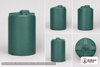 Chem-Tainer 250 Gallon Green Vertical Water Storage Tank