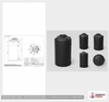 Snyder Industries 300 Gallon Black Vertical Water Storage Tank