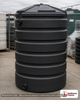 Bushman 330 Gallon Black Vertical Water Storage Tank. 330 gallon capacity; Polyethylene; Black; 63" H x 41" W x 41" L