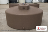Norwesco 600 Gallon Mocha Vertical Water Storage Tank. 600 gallon capacity; Polyethylene; Mocha; dimensions 50.0in H x 64.0in W x 64.0in L; 90.0 lb empty; 1.0 specific gravity rating; fittings: 1 Inlet , 1 Outlet , 1 Manway / Lid; max temp 120 deg  F / 48 deg  C; 3 Year Warranty. Manufacturer part number 40060. Manufactured by Norwesco. Sold by OneSource Plastics (https://www.onesourceplastics.com).