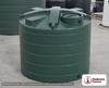 Enduraplas 1750 Gallon Dark Green Vertical Water Storage Tank. Polyethylene; Dark Green; 89" H x 85" W x 85" L; fittings: 1