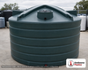 Enduraplas 6011 Gallon Dark Green Vertical Water Storage Tank. Polyethylene; Dark Green; 110" H x 144" W x 144" L; fittings: