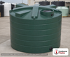 Enduraplas 3100 Gallon Dark Green Vertical Water Storage Tank. Polyethylene; Dark Green; dimensions 103.0in H x 100.0in W x 100.0in L; 375.0 lb empty; 1.1 specific gravity rating; fittings: 1 Inlet , 1 Outlet , 1 Manway / Lid; max temp 120 deg  F / 48 deg  C; 10 Year Warranty with Activation. Manufacturer part number TLV03100DG. Sold by OneSource Plastics (https://www.onesourceplastics.com).