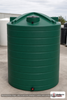 Enduraplas 5200 Gallon Dark Green Vertical Water Storage Tank. Polyethylene; Dark Green; dimensions 164.0in H x 100.0in W x 100.0in L; 1000.0 lb empty; 1.1 specific gravity rating; fittings: 1 Inlet , 1 Outlet , 1 Manway / Lid; max temp 120 deg  F / 48 deg  C; 10 Year Warranty with Activation. Manufacturer part number TLV05200DG. Sold by OneSource Plastics (https://www.onesourceplastics.com).