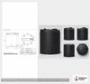 Snyder Industries 10500 Gallon Black Vertical Water Storage Tank