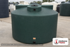 Norwesco 2550 Gallon Dark Green Vertical Water Storage Tank. 2550 gallon capacity; Polyethylene; Dark Green; dimensions 95.0in H x 93.0in W x 93.0in L; 340.0 lb empty; 1.0 specific gravity rating; fittings: 1 Inlet , 1 Outlet , 1 Manway / Lid; max temp 120 deg  F / 48 deg  C; 3 Year Warranty. Manufacturer part number 43814. Manufactured by Norwesco. Sold by OneSource Plastics (https://www.onesourceplastics.com).