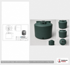 Norwesco 2550 Gallon Dark Green Vertical Water Storage Tank