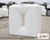 Norwesco 150 Gallon Doorway Water Tank. 150 gallon capacity; Polyethylene; White; dimensions 53.0in H x 18.0in W x 50.0in L; 165.0 lb empty; 1.5 specific gravity rating; fittings: 1.25; max temp 120 deg  F / 48 deg  C; 3 Year Warranty. Manufacturer part number 45716. Manufactured by Norwesco. Sold by OneSource Plastics (https://www.onesourceplastics.com).