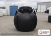 Norwesco 225 Gallon Plastic Underground Septic Pump Tank. Polyethylene; Black; dimensions 50.0in H x 48.0in W x 48.0in L; 79.0 lb empty. Manufacturer part number N-43551. Sold by OneSource Plastics (https://www.onesourceplastics.com).