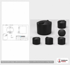 Dimensional spec drawing for Norwesco 10000 Gallon Vertical Storage Tank (141" L x 141" W x 160" H)