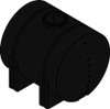Norwesco 925 Gallon Black Horizontal Leg Tank