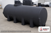 Norwesco 1025 Gallon Black Horizontal Leg Tank. Manufacturer part number 40089B.