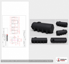 Norwesco 1025 Gallon Black Heavy Duty Horizontal Leg Tank