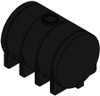 Norwesco 3725 Gallon Black Horizontal Leg Tank