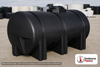 Norwesco 1035 Gallon Black Elliptical Leg Tank. Polyethylene; Black; 54" H x 79" W x 89" L; fittings: 1 Outlet, 1 Manway /