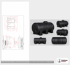 Dimensional spec drawing for Norwesco 1035 Gallon Elliptical Leg Tank (89" L x 79" W x 54" H)