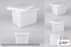 Chem-Tainer 1 Gallon PE Rectangular Open Top Tank