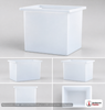 Chem-Tainer 11 Gallon PE Rectangular Open Top Tank