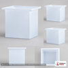 Chem-Tainer 115 Gallon PE Rectangular Open Top Tank