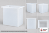 Chem-Tainer 12 Gallon PE Rectangular Open Top Tank