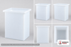 Chem-Tainer 138 Gallon PE Rectangular Open Top Tank