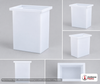 Chem-Tainer 14 Gallon PE Rectangular Open Top Tank