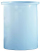 Chem-Tainer 15 Gallon Plastic Open Top Batch Storage Tank with Lid