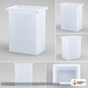 Dimensional spec drawing for Chem-Tainer 180 Gallon Rectangular Open Top Tank (36" L x 24" W x 48" H)