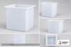 Dimensional spec drawing for Chem-Tainer 185 Gallon Rectangular Open Top Tank (36" L x 36" W x 36" H)