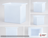 Chem-Tainer 25 Gallon PE Rectangular Open Top Tank