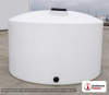 Chem-Tainer 2500 Gallon HD Vertical Storage Tank. 2500 gallon capacity; Polyethylene; Natural White; 89" H x 95" W x 95" L