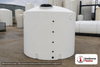 Chem-Tainer 3000 Gallon HD Vertical Storage Tank. 3000 gallon capacity; Polyethylene; Natural White; 106" H x 95" W x 95" L