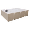 Bushman 500 Gallon Rectangle Water Storage Tank in White