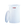 Chem-Tainer 55 Gallon Polypropylene Open Top Batch Storage Tank in White
