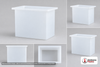 Chem-Tainer 6 Gallon PE Rectangular Open Top Tank