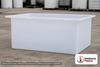 Chem-Tainer 62 Gallon PE Rectangular Open Top Tank. Manufacturer part number TC-R203620A.