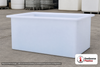 Chem-Tainer 67 Gallon PE Rectangular Open Top Tank. Manufacturer part number TC-R243618A.