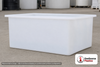 Chem-Tainer 92 Gallon PE Rectangular Open Top Tank. Manufacturer part number TC-R363618A.