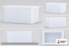 Chem-Tainer 92 Gallon PE Rectangular Open Top Tank