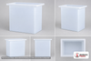 Dimensional spec drawing for Chem-Tainer 94 Gallon Rectangular Open Top Tank (30" L x 24" W x 30" H)