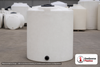 Snyder Industries 200 Gallon Heavy Duty Vertical Storage Tank. Polyethylene; Natural White; 53" H x 36" W x 36" L; fittings: