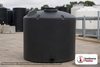 Norwesco 220 Gallon Black Vertical Storage Tank. 220 gallon capacity; Polyethylene; Black; 44" H x 42" W x 42" L; fittings: