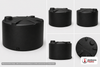 Snyder Industries 550 Gallon Black Heavy Duty Vertical Storage Tank