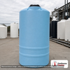 Norwesco 950 Gallon Light Blue Heavy Duty Vertical Storage Tank. 1050 gallon capacity; Polyethylene; Light Blue; dimensions 134.0in H x 48.0in W x 48.0in L; 249.0 lb empty; 1.9 specific gravity rating; fittings: 1 Outlet , 1 Manway / Lid; max temp 120 deg  F / 48 deg  C; 5 Year Warranty. Manufacturer part number 44820. Manufactured by Norwesco. Sold by OneSource Plastics (https://www.onesourceplastics.com).