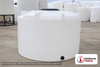 Snyder Industries 1500 Gallon Heavy Duty Vertical Storage Tank. Polyethylene; Natural White; dimensions 72.0in H x 86.0in W x 86.0in L; 270.0 lb empty; 1.9 specific gravity rating; fittings: 1 Outlet , 1 Manway / Lid; max temp 120 deg  F / 48 deg  C; 3 Year Warranty. Manufacturer part number 8120100C26. Sold by OneSource Plastics (https://www.onesourceplastics.com).