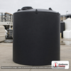 Norwesco 4000 Gallon Black Vertical Storage Tank. 4000 gallon capacity; Polyethylene; Black; dimensions 125.0in H x 102.0in W x 102.0in L; 753.0 lb empty; 1.5 specific gravity rating; fittings: 1 Outlet , 1 Manway / Lid; max temp 120 deg  F / 48 deg  C; 3 Year Warranty. Manufacturer part number 40851. Manufactured by Norwesco. Sold by OneSource Plastics (https://www.onesourceplastics.com).